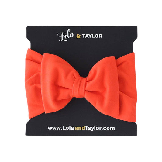 Lola & Taylor Top Knot Headband - Candy Red