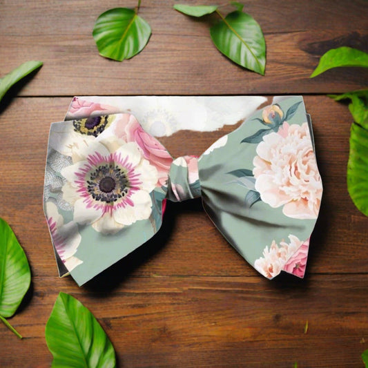 Tiny Garden Floral Top Knot Headband