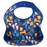 Lion Print Silicone Bib with Crumb Catcher