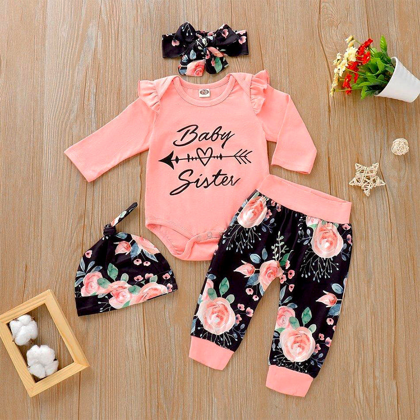 Baby Sister Floral Printed Set